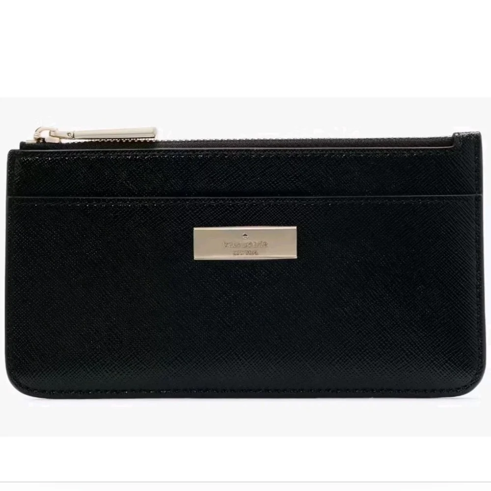 Kate Spade *Kenzie* Large Slim Cardholder Wallet in Black - Picture 5 of 14